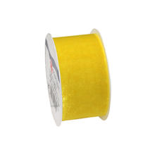 SALE Organzaband Sheer, Breite 40mm, Lnge 4m, Gelb