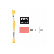 Sticktwist, 8 Meter, Farbe: Lachsrot 033