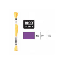Sticktwist, 8 Meter, Farbe: Flieder 102