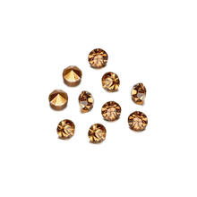 SALE DeCoR Strasssteine smoke topas 2,4mm, 50 St.