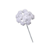 SALE Dior-Röschen, weiß, Bündel mit 12 Blüten je 15mm