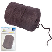 SALE Jutegarn, 4-fach Durchmesser 3,5mm, Spule mit 280m, Farbe: Dunkelbraun - Ideal fr Makramee, Flechtarbeiten und viele ander