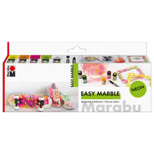 NEU Marabu Easy Marble NEON Marmorierfarben-Set