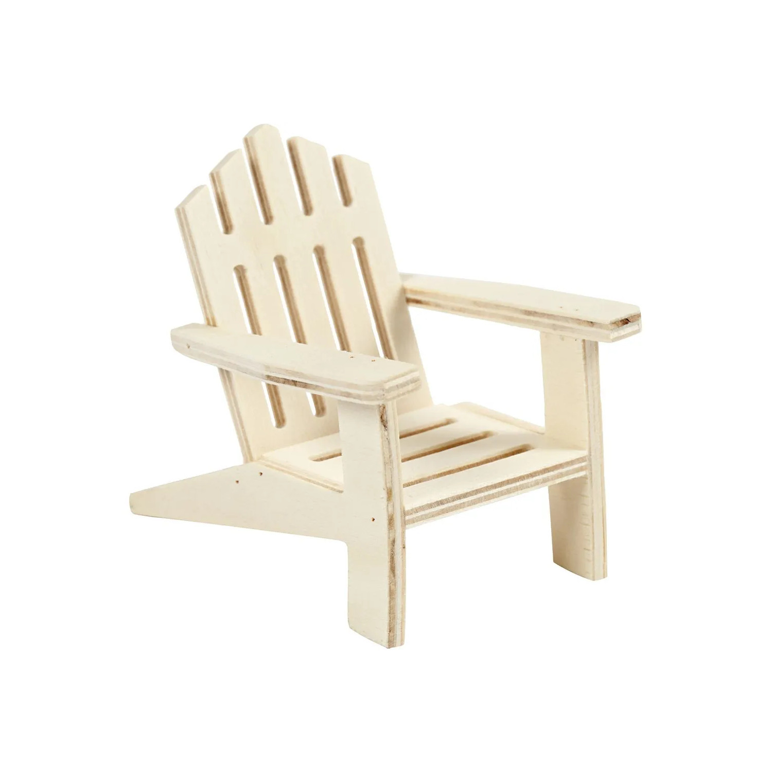 NEU Wichtel Miniatur Gartenstuhl aus Holz, 9x7,5 cm