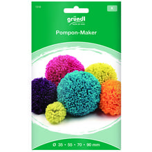 Pompon-Maker inkl. Anleitung, 4 Gren