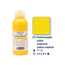 PRIMAcryl Finest Acrylic, Kadmiumgelb mit., 250ml