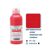 PRIMAcryl Finest Acrylic, Kadmiumrot mit., 250ml